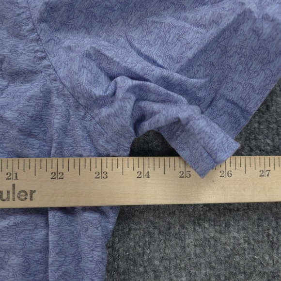 Vineyard Vines Shirt Mens Large Blue Slim Fit Murray Beach Preppy Sailboat Print - Picture 9 of 10